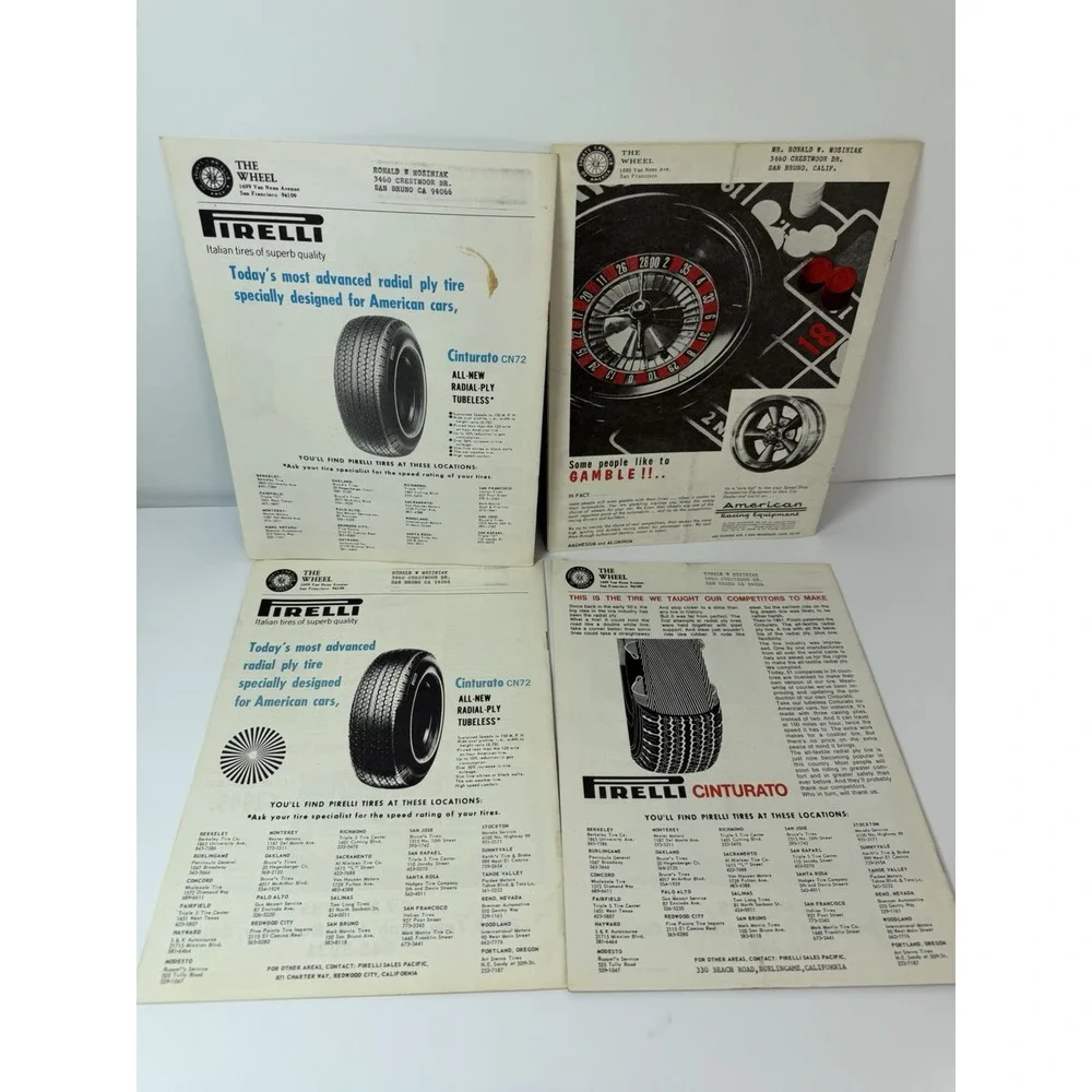 The Wheel San Francisco Sports Car Club Of America Magazine Lot Of 13 1960s READ